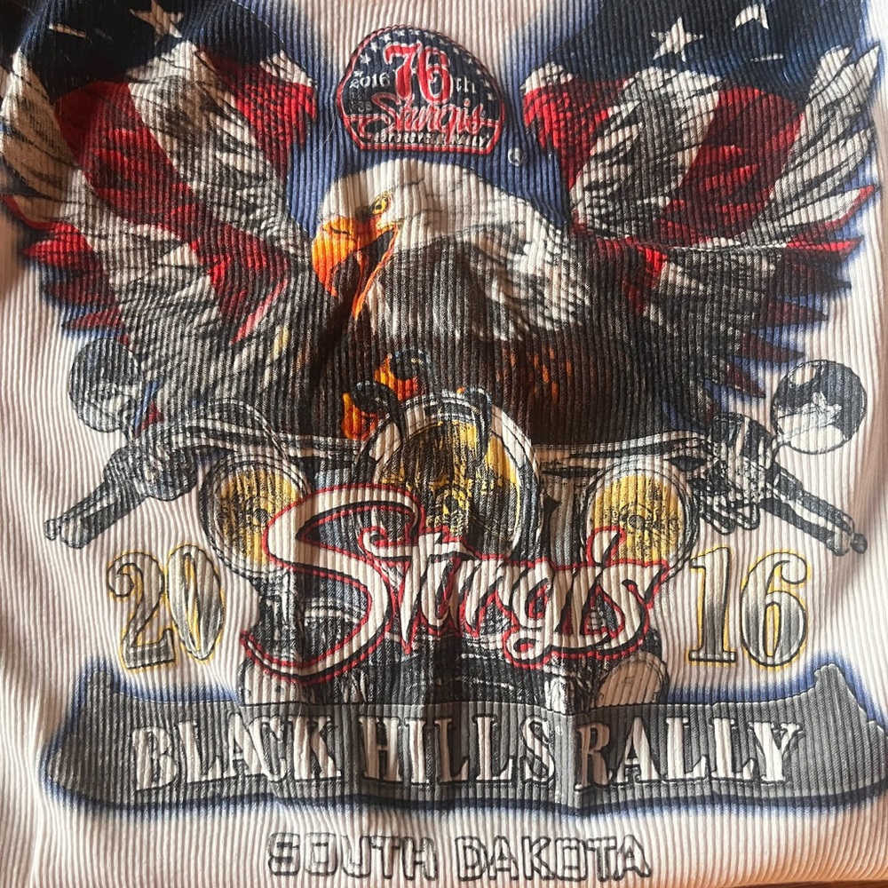 Sturgis 2016 Patriotic Eagle Graphic Tank Top - Picture 2 of 2